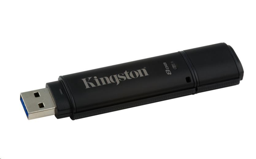 Kingston 8GB DataTraveler 4000 G2DM (USB 3.0,  256-bitové šifrovanie AES)0 