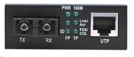 Intellinet Ethernet konvertor,  100Base-TX (RJ45) na 100Base-FX (SC) multimode,  2 km2 