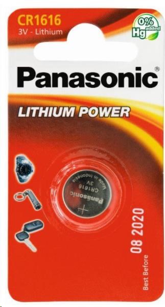 PANASONIC Lithiová baterie (knoflíková) CR-1616EL/ 1B  3V (Blistr 1ks)0 