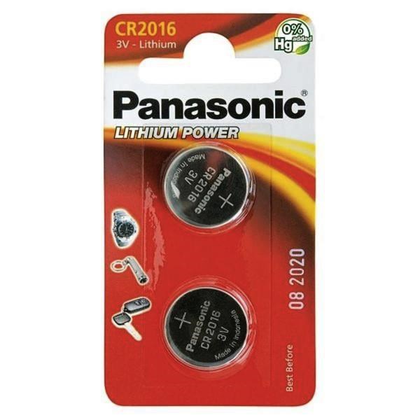 PANASONIC Lithiová baterie (knoflíková) CR-2016EL/2B  3V (Blistr 2ks)0 