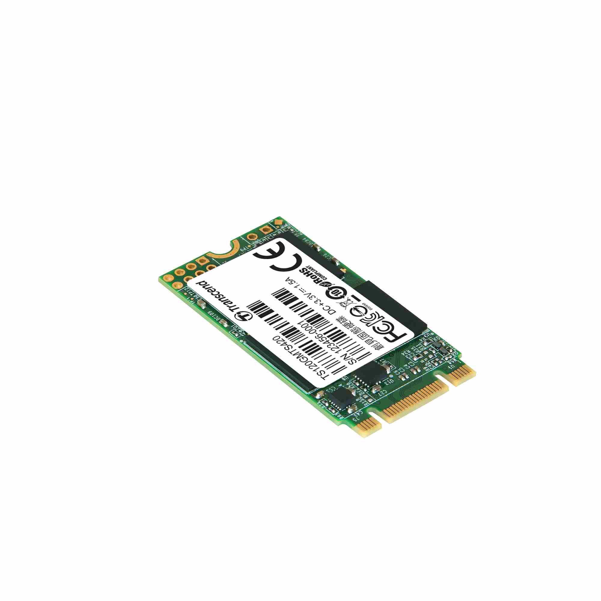 TRANSCEND Industrial SSD MTS420 120GB,  M.2 2242,  SATA III 6 Gb/ s,  TLC1 