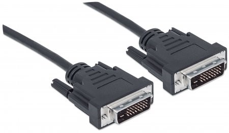 MANHATTAN kábel DVI-D Dual Link Male na DVI-D Dual Link Male,  čierny,  1.8 m3 