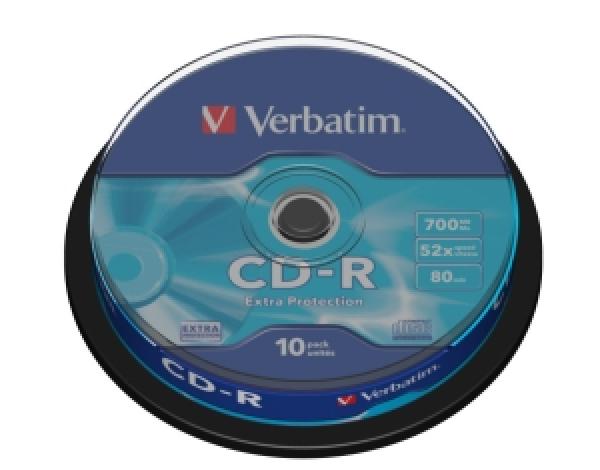 VERBATIM CD-R(10-Pack)Spindl/ 52x/ 700MB
