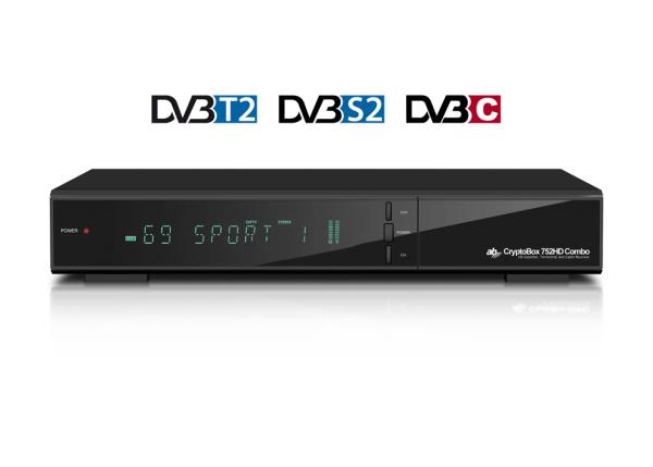 AB Cryptobox 752HD Combo DVB-T2/ S2/ C