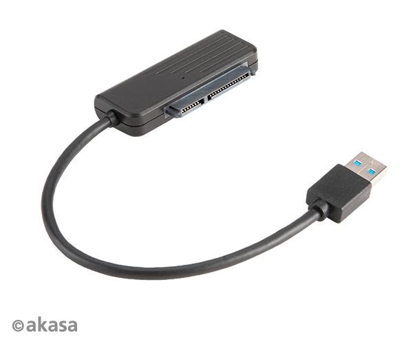 AKASA USB 3.1 adaptér pre 2, 5" HDD a SSD - 20 cm2