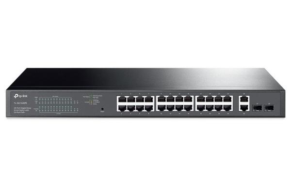 TP-Link TL-SG1428PE 24xGb POE+ 250W, 2xGb nonPOE, 2xSFP rack switch