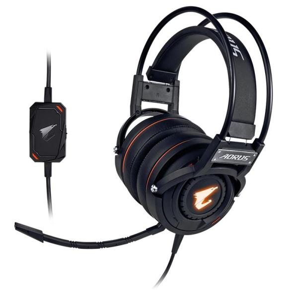 GIGABYTE sluchátka s mikrofonem headset AURUS H5,  wired,  RGB Lighting,  USB/ 3.5mm1