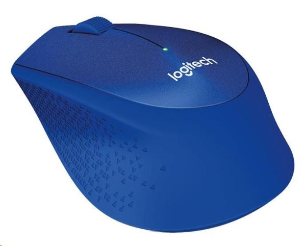 Bezdrôtová myš Logitech M330 Silent Plus,  modrá