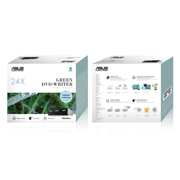 ASUS DRW-24D5MT/ BLACK/ BULK gén1