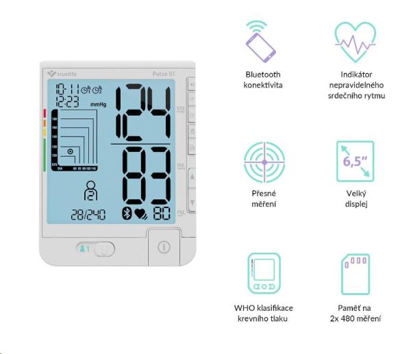 TrueLife Pulse BT - tonometr/měřič krevního tlaku1