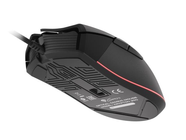 Genesis herná optická myš KRYPTON 290/ RGB/ 6400 DPI/ Herná/ Optická/ 6 400 DPI/ Drôtová USB/ Čierna9