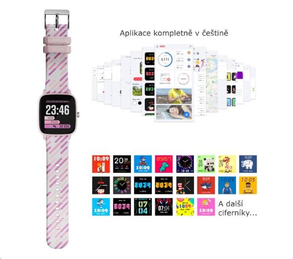 LAMAX BCool Pink - chytré hodinky pro děti5