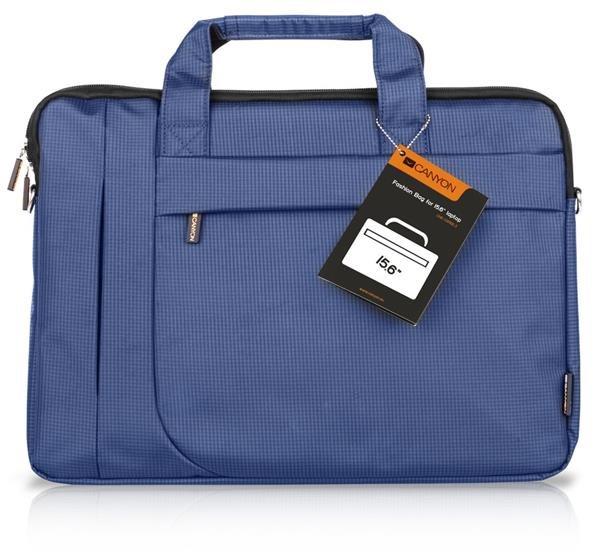 Canyon B-3, štíhla taška na notebook do veľkosti 15.6", modrá