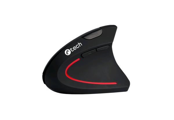 Myš C-TECH VEM-09/ Vertikálna/ Optická/ Pre pravákov/ 1 600 DPI/ Bezdrôtová USB/ Čierna6