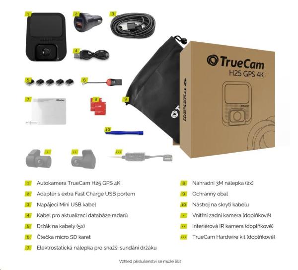TrueCam H25 GPS 4K (s hlášením radarů) - kamera do auta7