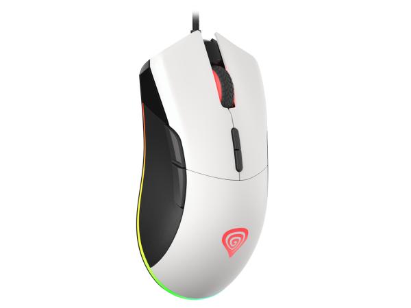 Genesis herná optická myš KRYPTON 290/ RGB/ 6400 DPI/ Herná/ Optická/ 6 400 DPI/ Drôtová USB/ Biela