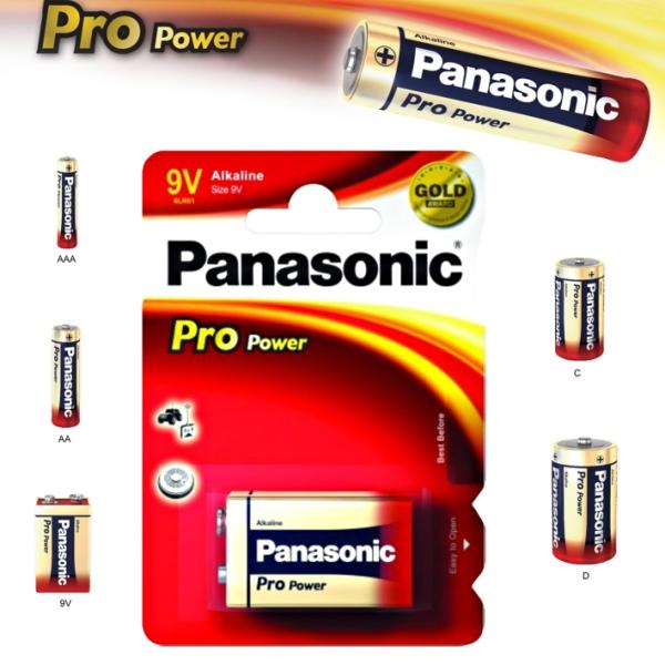 Alkalická batéria 9V Panasonic Pro Power 6LR61