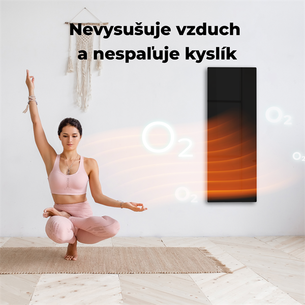 AENO AGH2S Premium Eco Smart Ohrievač čierny, WI-FI, max 700W, Infra6