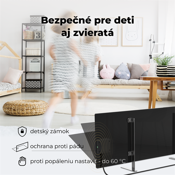 AENO AGH2S Premium Eco Smart Ohrievač čierny, WI-FI, max 700W, Infra8