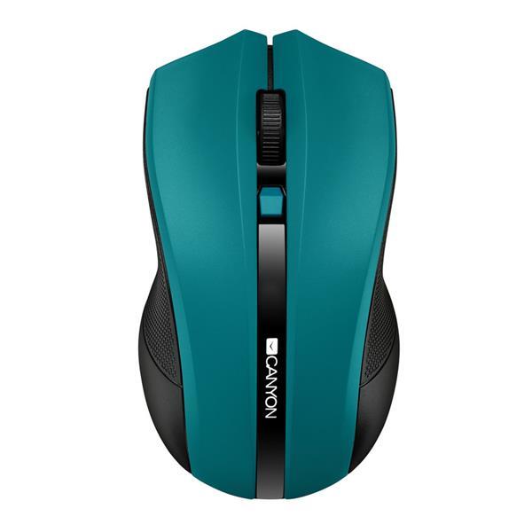 Canyon MW-5, Wireless optická myš USB, 800/1200/1600 dpi, 4 tlač, zelená0