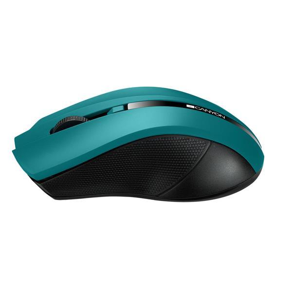 Canyon MW-5, Wireless optická myš USB, 800/1200/1600 dpi, 4 tlač, zelená2