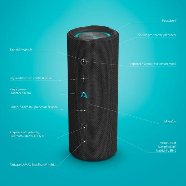 LAMAX Sounder2 Play Bluetooth reproduktor6