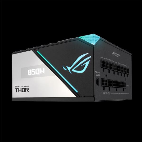 Zdroj 850W ASUS ROG-THOR-850P2-GAMING Platinum II, Aura Sync, OLED display, retail3
