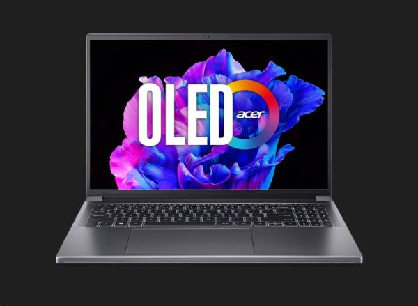 ACER NTB Swift X 16 (SFX16-61G-R7QS), Ryzen7-7840HS, 16&quot; 3200x2000, 32GB, 1024GB SSD, GeForce RTX 4050, W11Pro, Steel Gray7