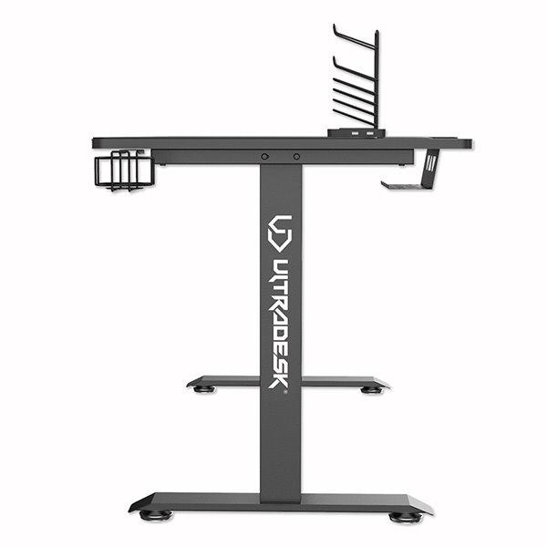 ULTRADESK Herný stôl MOMENTUM - Black, 152,5x70 cm, 75,5 cm, s XXL podložkou pod myš, držiak slúchadiel, nápojov2