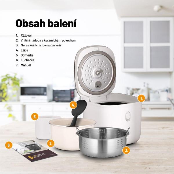 Lauben Low Sugar Rice Cooker 3000WT - rýžovar6