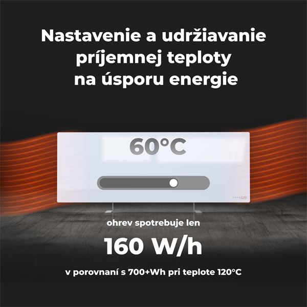 AENO AGH1S Premium Eco Smart Ohrievač, Biely, WI-FI, max 700W, Infra8