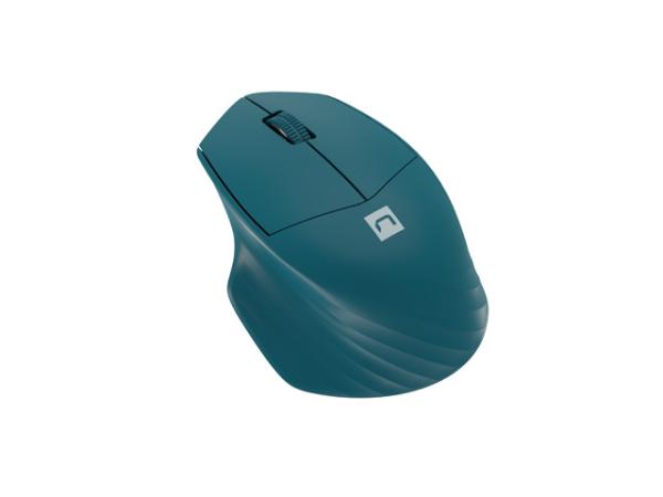 Natec optická myš SISKIN 2/ 1600 DPI/ Kancelářská/ Optická/ Pro praváky/ Bezdrátová USB + Bluetooth/ Modrá2