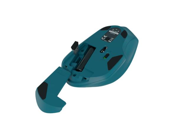 Natec optická myš SISKIN 2/ 1600 DPI/ Kancelářská/ Optická/ Pro praváky/ Bezdrátová USB + Bluetooth/ Modrá6