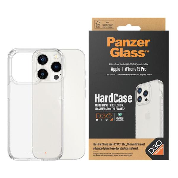 PanzerGlass kryt HardCase D30 pre iPhone 15 Pro - Clear2