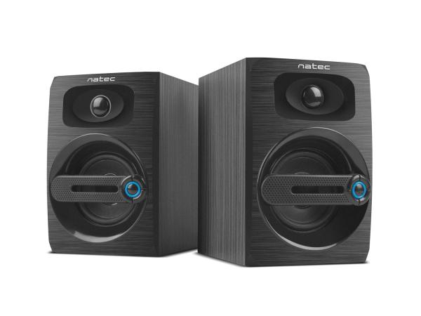 Natec reproduktory COUGAR/ Stereo/ 6W/ Čierna1