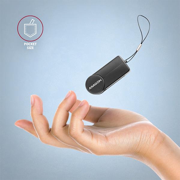 AXAGON CRE-SMPC, USB-C PocketReader čtečka kontaktních karet Smart card (eObčanka, eID klient)4