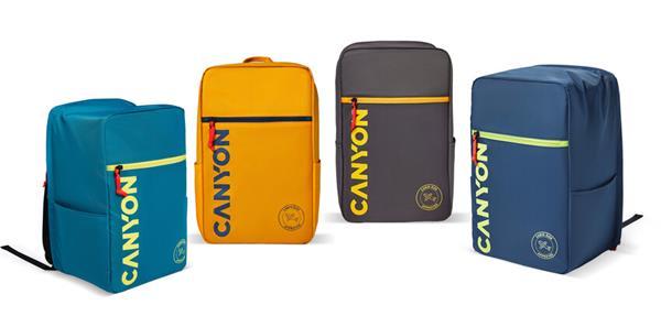 Canyon CSZ-02, batoh na notebook - palubovka, do veľkosti 15,6",  mechanizmus proti zlodejom, 20l, žltý9