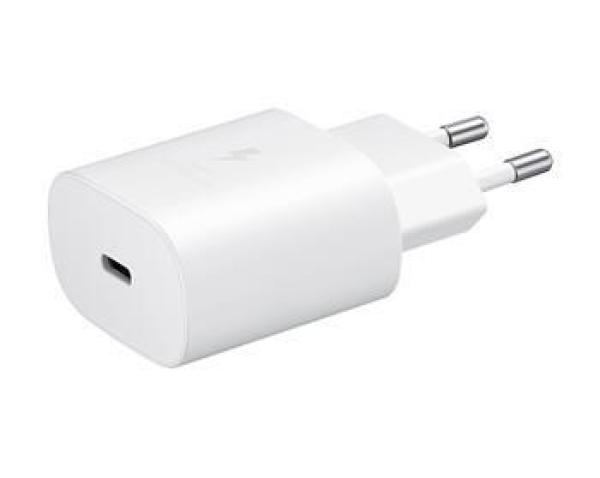 Samsung cestovní nabíječka EP-TA800EWE, PD, Fast charging, USB-C, 25 W, bílá, (bulk)