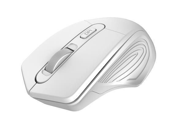 Canyon MW-15, Wireless optická myš Pixart 3065, USB, 1600 dpi, 4 tlač, perleťovo biela1