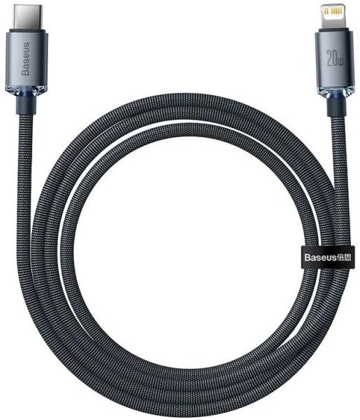 Baseus CAJY000201 Crystal Shine Series Dátový Kábel USB-C - Lightning 20W 1, 2m Black3
