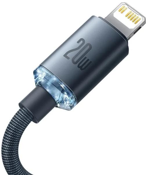 Baseus CAJY000201 Crystal Shine Series Dátový Kábel USB-C - Lightning 20W 1, 2m Black4