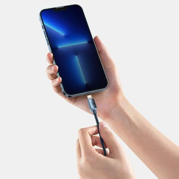 Baseus CAJY000201 Crystal Shine Series Dátový Kábel USB-C - Lightning 20W 1, 2m Black8