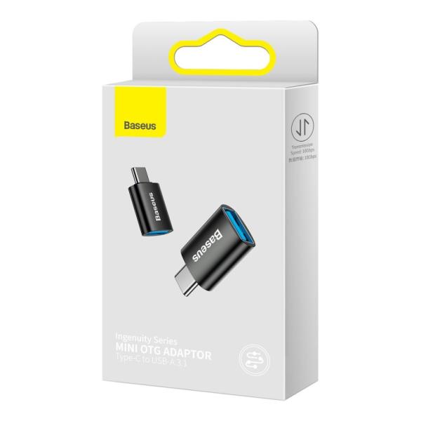 Baseus ZJJQ000001 Ingenuity Mini OTG Adaptér z USB-A na USB-C Black3