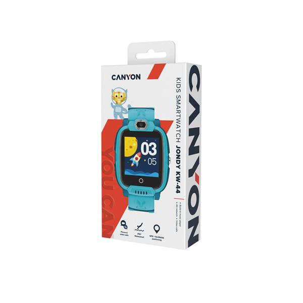 Canyon KW-44, Jondy, smart hodinky pre deti s funkciou 4G Video a GSM volaní, GPS tracking, displ. 1.44´´, fotoap, zelen2