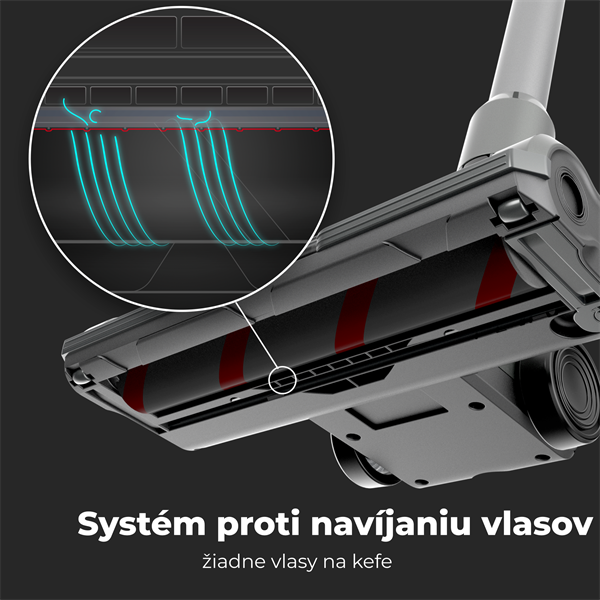 AENO Tyčový vysavač SC3, turbo kefa s LED svetlom, umyvatelny filter, 12