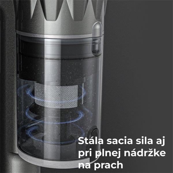 AENO Tyčový vysavač SC3, turbo kefa s LED svetlom, umyvatelny filter, 19