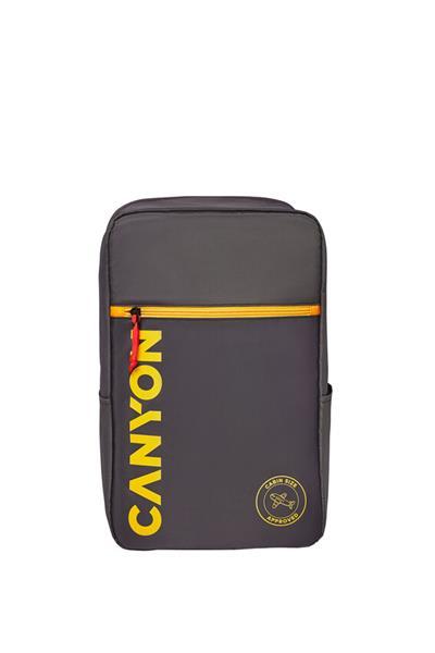Canyon CSZ-02, batoh na notebook - palubovka, do veľkosti 15,6&quot;,  mechanizmus proti zlodejom, 20l, šedý1