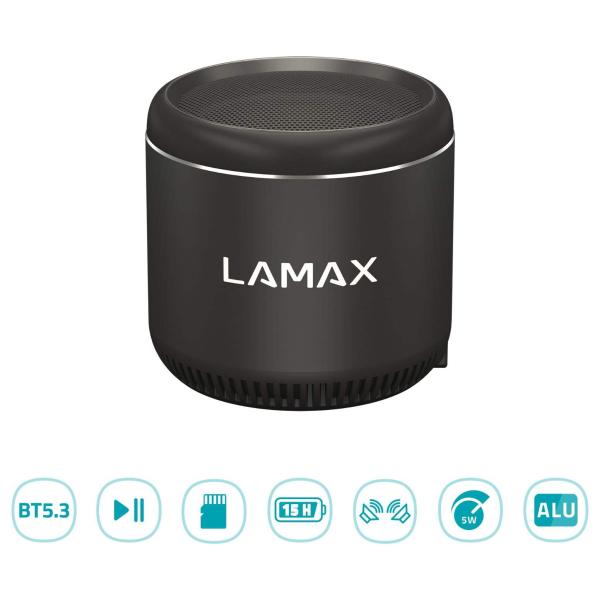 LAMAX Sphere2 Mini Bluetooth reproduktor,  USB-C2