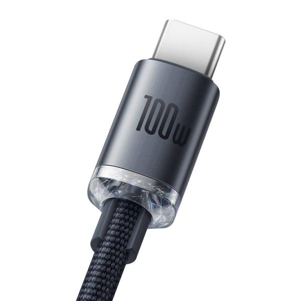 Baseus CAJY000501 Crystal Shine Series Dátový Kábel USB - USB-C 100W 2m Black2