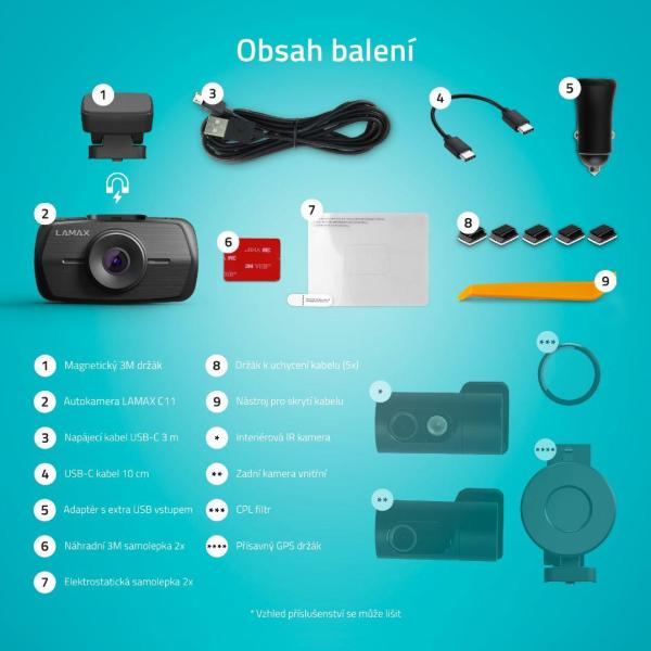 LAMAX C11 GPS 4K kamera do auta10